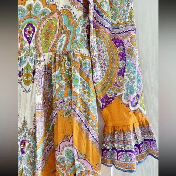 Zimmermann Lola paisley midi dress size 2 - Picture 5 of 7